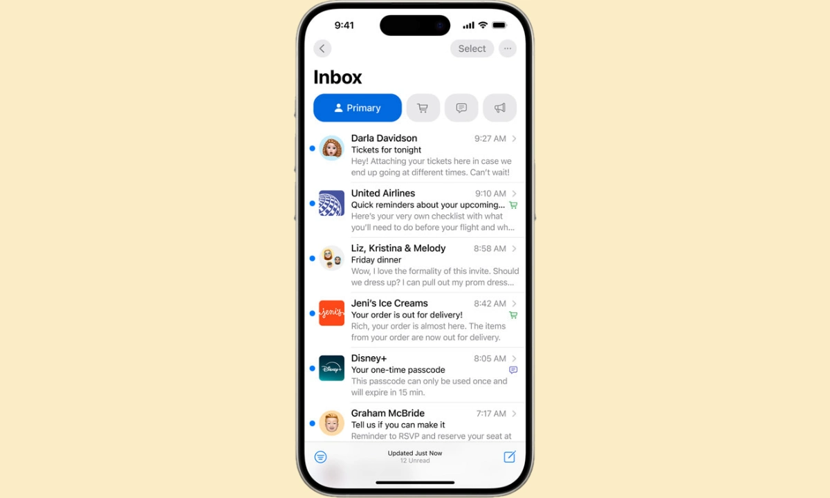 iOS 18 Apple Mail AI